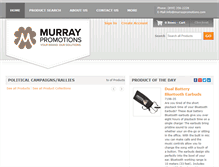 Tablet Screenshot of murraypromotions.com